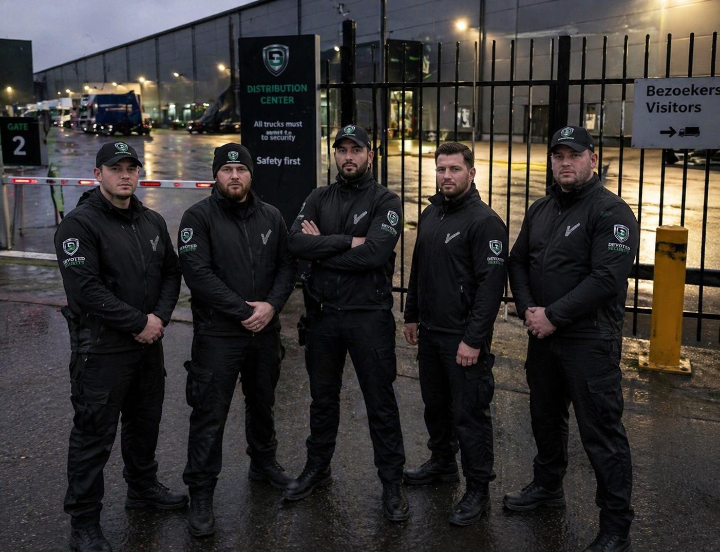Beveiligers in professionele werkomgeving